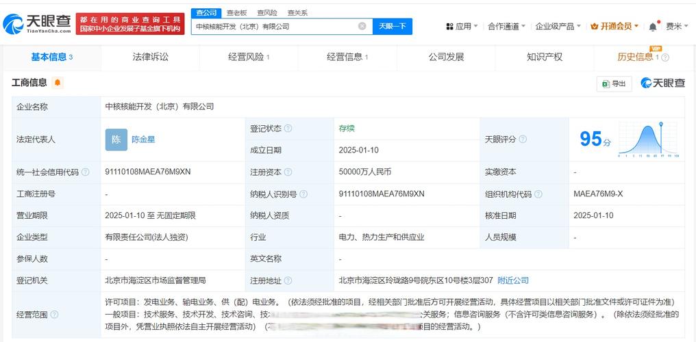 币,经营范围含发电业务,输电业务,供